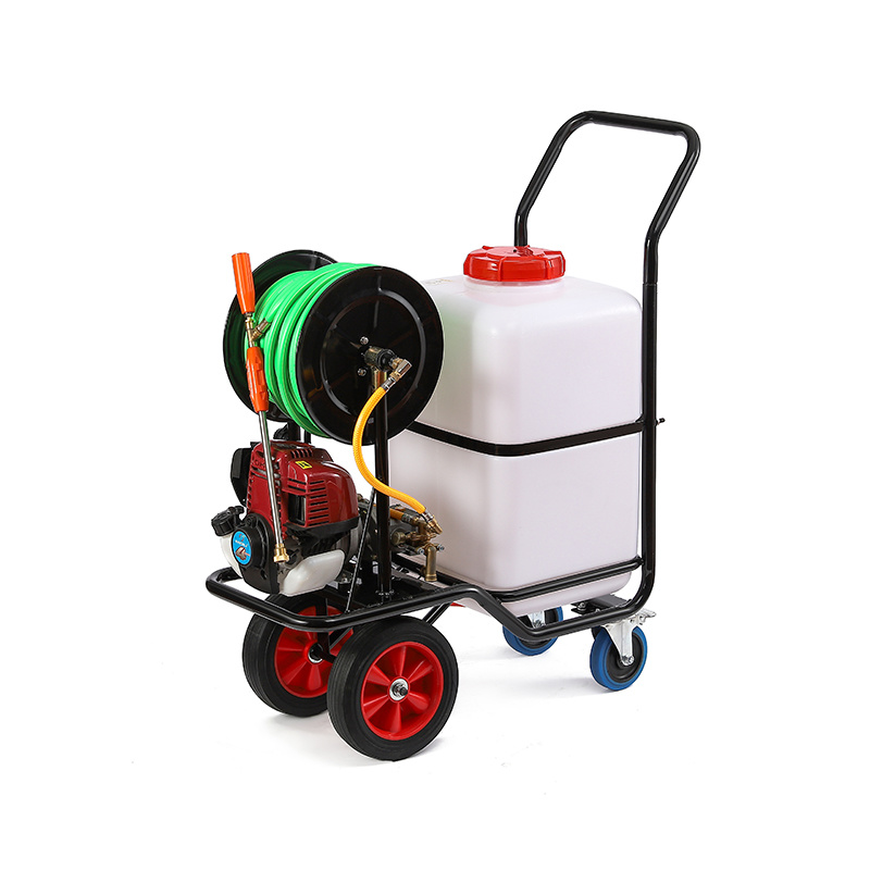 60L hand push trolley power sprayer